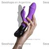 Vibrador 2 motores y estimulador de clitoris